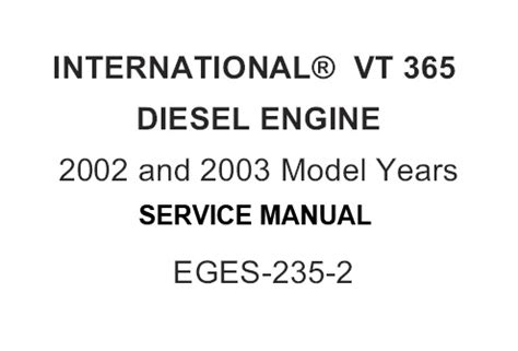 Shop manuals for the vt365 international diesel. - 2002 seadoo gti gtx gti gtx rfi gti le rx rx di xp and lrv di service manual volume 1.