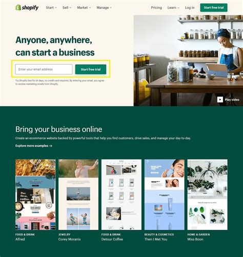  Shopify is a platform that lets you create and run an online store, sell in person, and reach customers worldwide. Try Shopify for free for 3 days and access features like themes, apps, marketing tools, fulfillment, and more. .