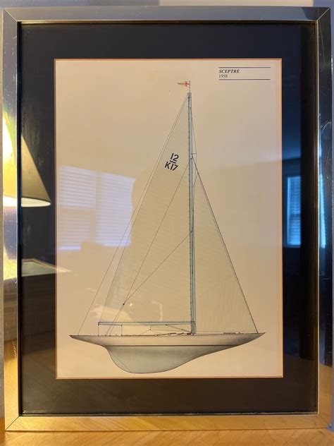 Shop second-hand-framed-amhil-sailboat-lithograph: Quality …