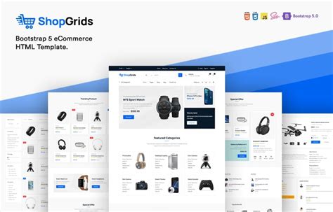 Shopgrids Free Bootstrap 5 Ecommerce Ui Kit Template Graygrids