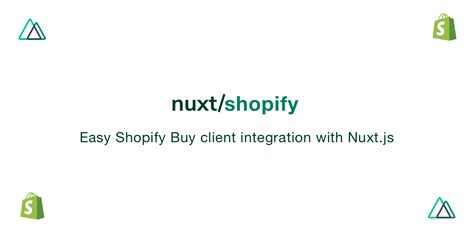 Shopify Module · Nuxt