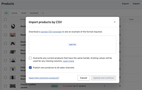 Shopify Product Import CSV How to Use it to Quickly Add Products