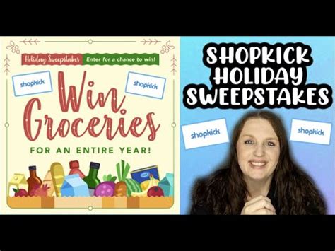 Shopkick WIN FREE GROCERIES FOR A YEAR Sweepstakes