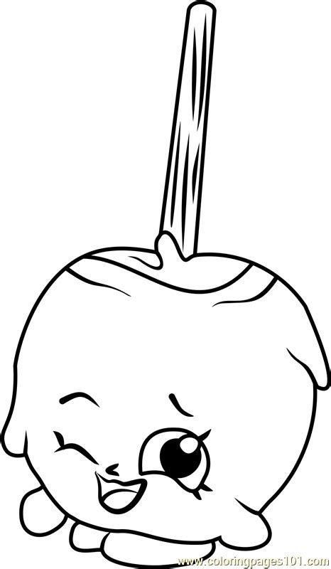 Shopkins Candy Apple Coloring Pages 2019 Open Coloring Pages