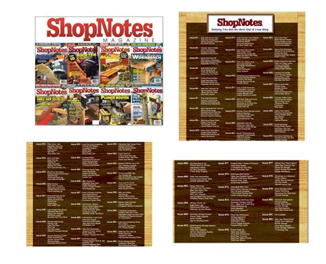 Shopnotes plans. pdf), Text File (.  On the USB you'll find all 138 issues of ShopNo...