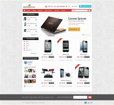 Shopping Cart Website Templates Free Download HTML with Css Of Amado