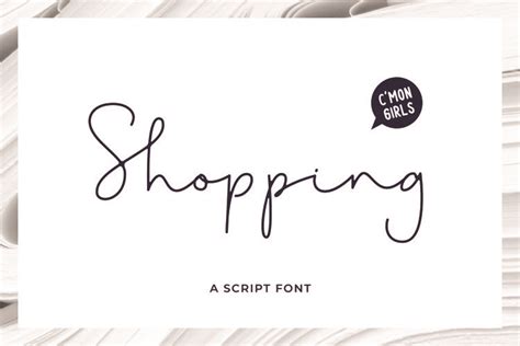 Shopping Script Font