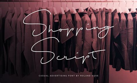 Shopping Script free font