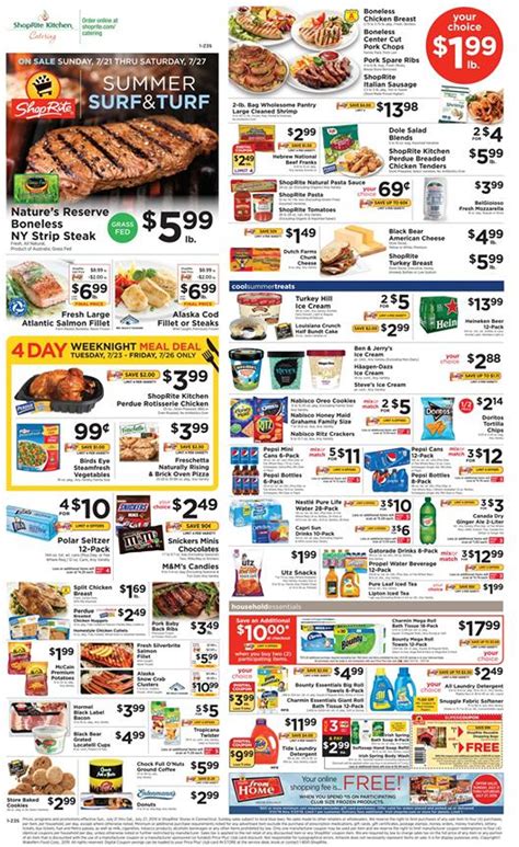 Browse ShopRite Circular. Get this week ShopRite Ad sale and circular coupons on myweeklyads.net. Save big with the retailer flyer specials and bakery sales. ShopRite is today one of the biggest supermarket chains in New Jersey, with operations also across New York, Pennsylvania, Delaware, Connecticut and Maryland. The enterprise was established in 1951 as a small cooperative comprising eight .... 