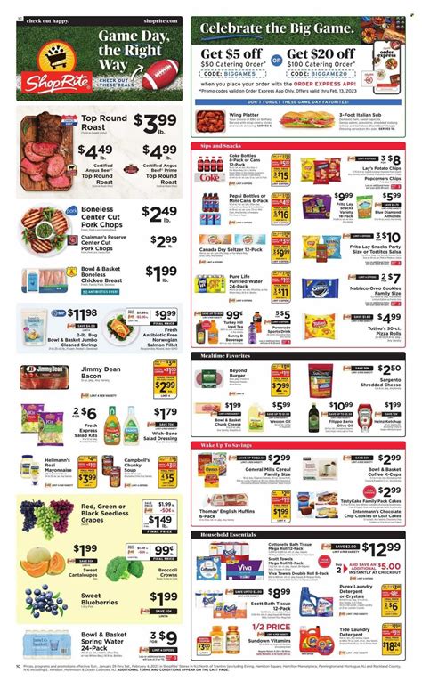 Shoprite weekly flyer nj. Reserve Pickup Time at ShopRite of Washington, NJ - Rt 31. Weekly Ad All Sale Items. About Us. About ShopRite; Join Our Team; Press Room; Community; Sustainability; Customer Service. FAQs; Recalls; Food Safety; Contact Us; Services & policies; ... Sign up to get our weekly ad sent directly to your inbox. 