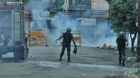 Shops closed up and riotous mobs gathered daily