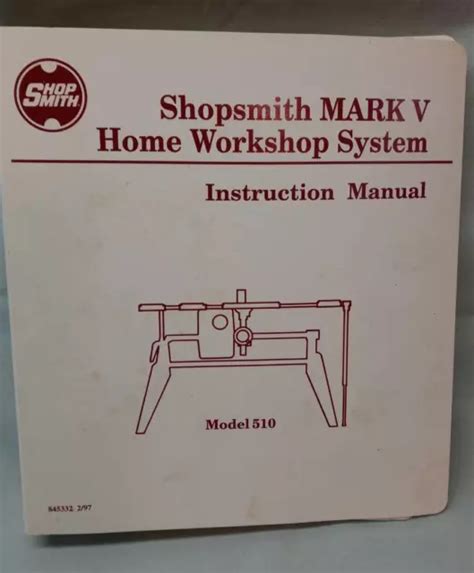 Shopsmith mark v 500 owners manual. - Attività della pontificia accademia delle scienze, 1936-1986.