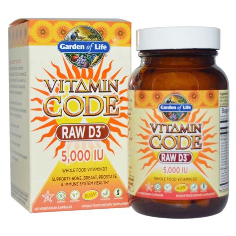 Shopzilla - Garden Of Life Vitamin Code Raw D3 5,000 Iu, 60 Veg ...