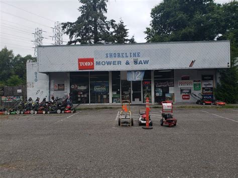 Shoreline Mowers & Saws, LLC. Small Engine Repair, Lawn Mower Repair, Saw Blade Sharpening ... BBB Rating: A+ (206) 453-5997. 910 NE 185th St, Shoreline, WA 98155-3640.. 