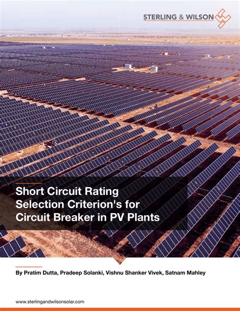 Short Circuit Rating Selection Criterion