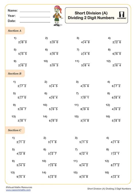 Short Division 3 Digit By 1 Digit Worksheets Free Printable Pdf
