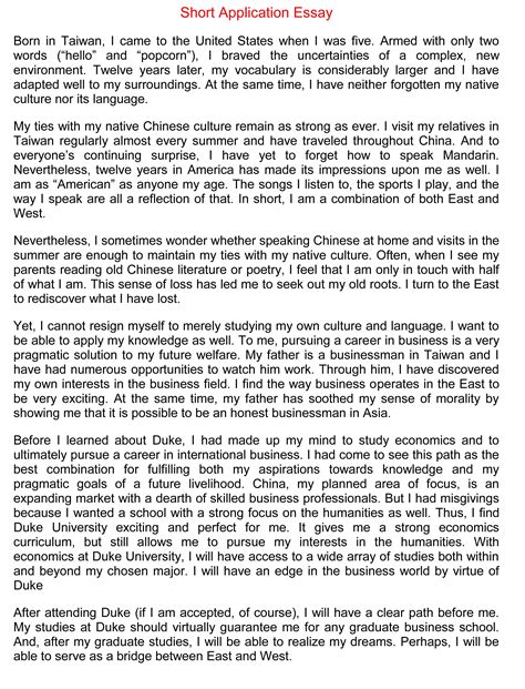 Short Essay Writing Help Topics Examples and Essay Sample