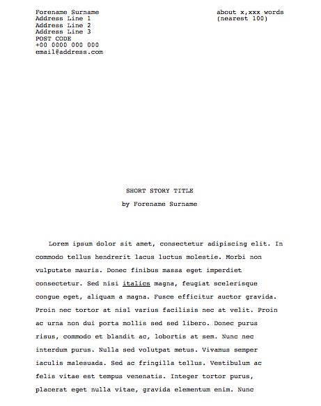 Short Story Manuscript Template » Extensions - LibreOffice