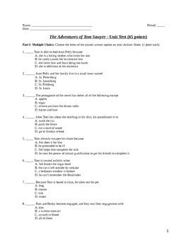 Short answer study guide questions adventures of tom. - Master at arms training manual answers.