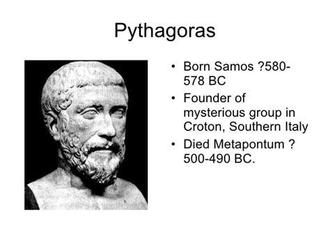 Short biography of mathematicians pythagoras and music