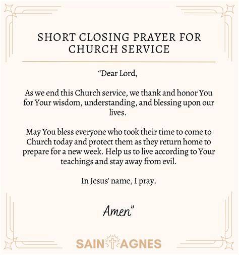 Short closing prayer for worship service.  Discover 65+ powerful closing p...