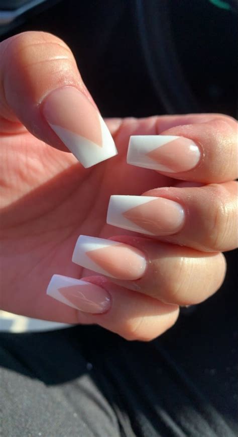 Short coffin white tip nails. Sometimes just having white coffin nails can be too simplistic, not really adding much to an outfit. However, this short coffin nail design shows how it is still … 