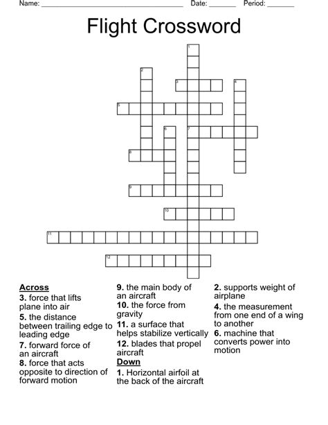 Short flight - crossword puzzle clue