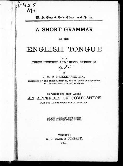 Short grammar of the english language. - Beknopt verslag van de handelingen van het bodemcongres gehouden te djoka van 24-28 october 1916..