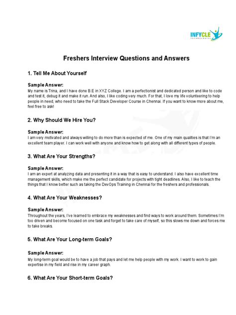 Short interview questions and answers pdf.  Freshers Interview Questions and Answers 1.  By pl...