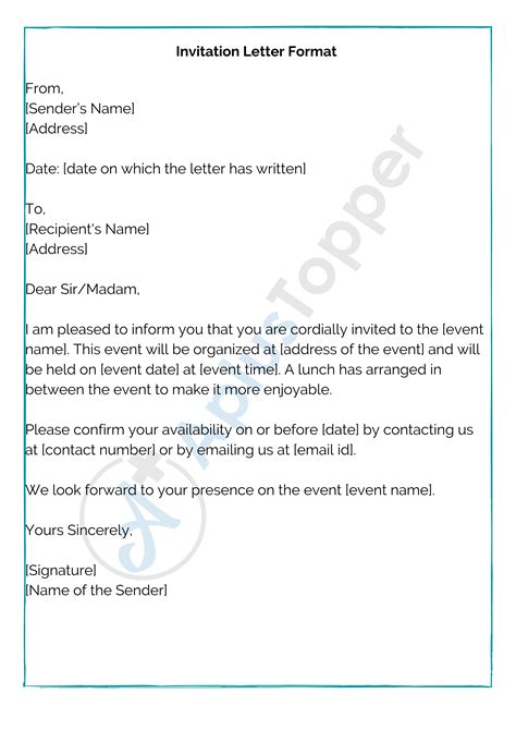 Short invitation letter for party.  By meticulously How to Write an Event Invitation Letter Inv...