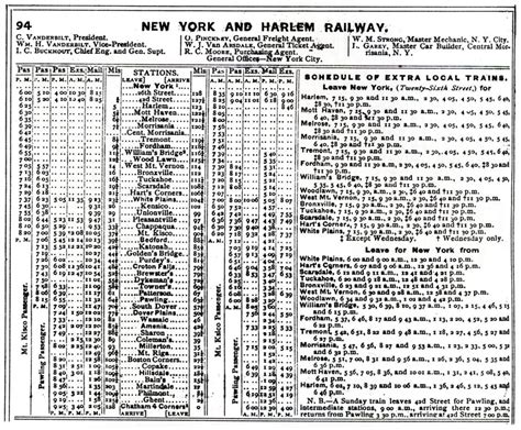The Metro-North Railroad Harlem - Harlem Line commuter rail serves 39 commuter rail stops in the NYC area departing from Crestwood and ending at Yankees-E 153 St. Scroll down to see upcoming Harlem commuter rail times at each stop and the next scheduled Harlem commuter rail times will be displayed. The full Harlem commuter rail schedule as well ....