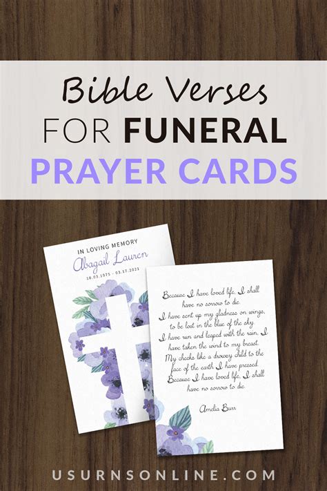 Short prayer card sayings.  Famous Quotations Memorial Prayer Cards is ple...