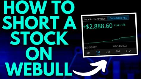 Webull Short Selling Specifications. The first thing to check when you want to short-sell a stock on Webull is whether the security is shortable. While many of the broker’s stocks are shortable, not all of them are. You must also ensure you have at least $2000 in equity in your account. Knowing about other short-selling specifications like ...