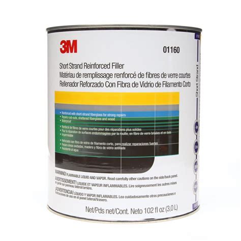 Short strand fiberglass filler gallon.  It contains 3M Short Strand Reinforced Fi...