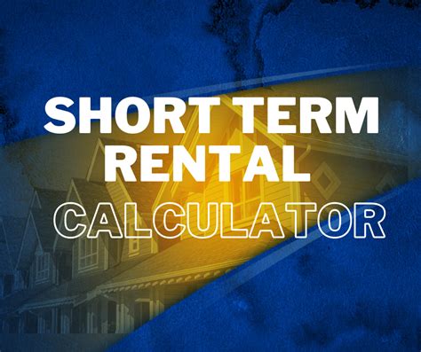 Short term rental calculator. If you’re a property owner or landlord, setting the right rental price for your property is crucial. Charging too much may scare away potential tenants, while charging too little c... 