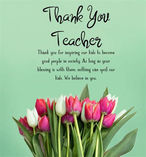 Short thank you note for teacher from students.  &middot; Say "please" ...