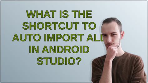 Shortcut to Auto Import all in Android Studio