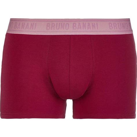 Shorts Bruno Banani Herren Short uni Napa Weinrot/altrosa