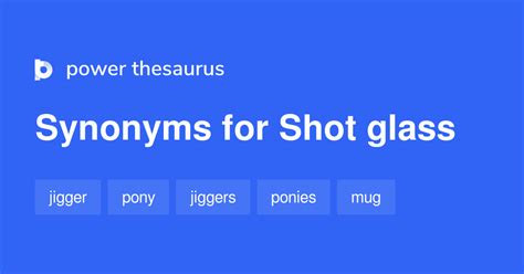 Shotglass Synonyms & Antonyms Synonyms.com