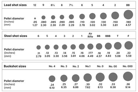 Shotgun shell sizes 12 gauge. 75 Shotgun Shot Size Chart guide.  The numbers represent ...