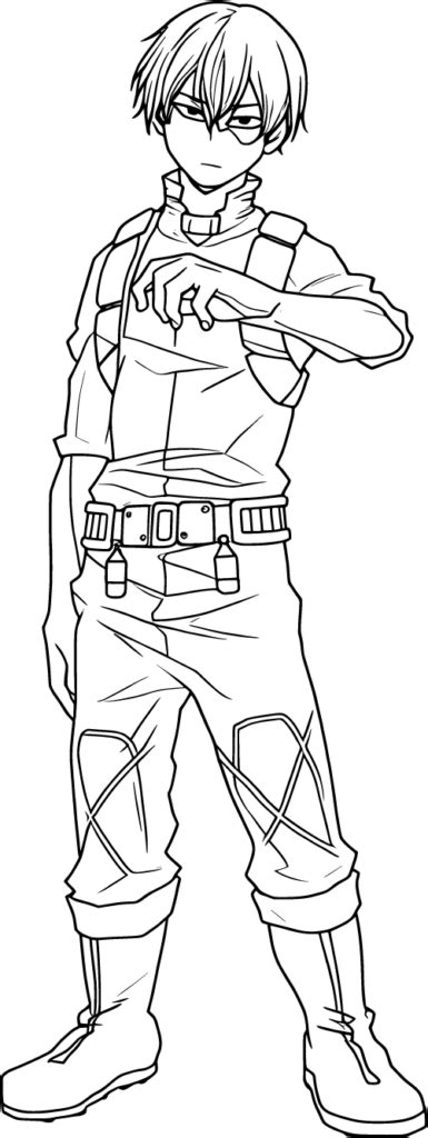 Shoto Todoroki Coloring Pages