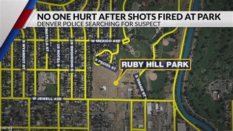Shots fired at Ruby Hill Park Sunday
