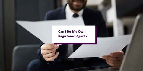 Should i be my own registered agent for an llc. Jul 13, 2023 ... Can you be your own registered agent? ... While most states do not allow your business to act as its own registered agent, all 50 states allow an ... 