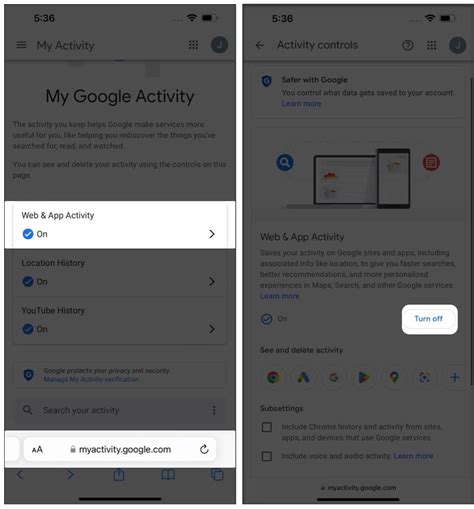 Should i turn off web and app activity. Aug 13, 2018 ... Google will then give you a popup warning: "Pausing Web & App Activity may limit or disable more personalized experiences across Google services ... 