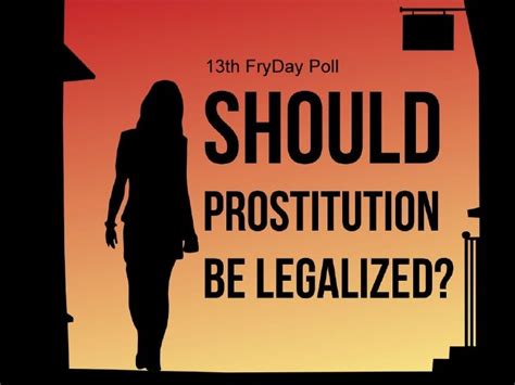 Should prostitution be legal. Witt 1. Jenn Witt Professor Caitlin Doyle English Composition 1001 31 March 2016 Should Prostitution be Legalized? One of the oldest professions known to man, prostitution generates a whole spectrum of opinions and judgments within American society. This brings up the question as to whether or not prostitution should be made legal nationwide. … 