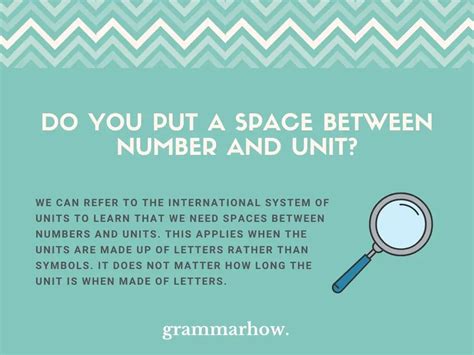 Should you put a space between a number and its unit (spacing, …