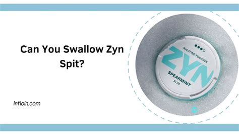 Should you swallow zyn saliva. when a virgo woman stops talking to you. 14 . Mar . can you swallow on nicotine pouches ... 