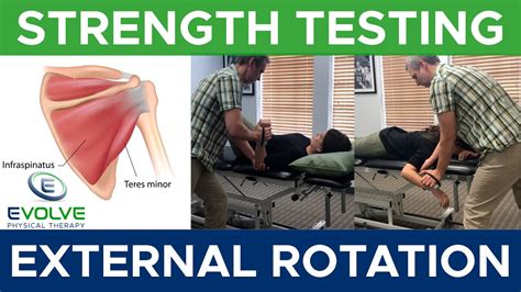 Shoulder External Rotation Strength Testing with a Hand Held
