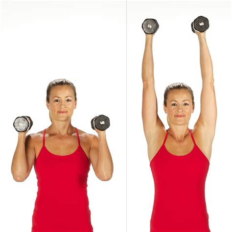 Shoulder press. The dumbbell shoulder press is a versatile, time-tested exercise that can help you build well-developed, muscular shoulders. In theory, it is a simple exercise - press the weights vertically overhead. 