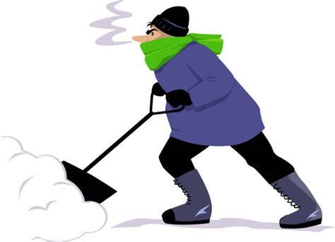 Shoveling Snow Clip Art Illustrations - Clipart Guide